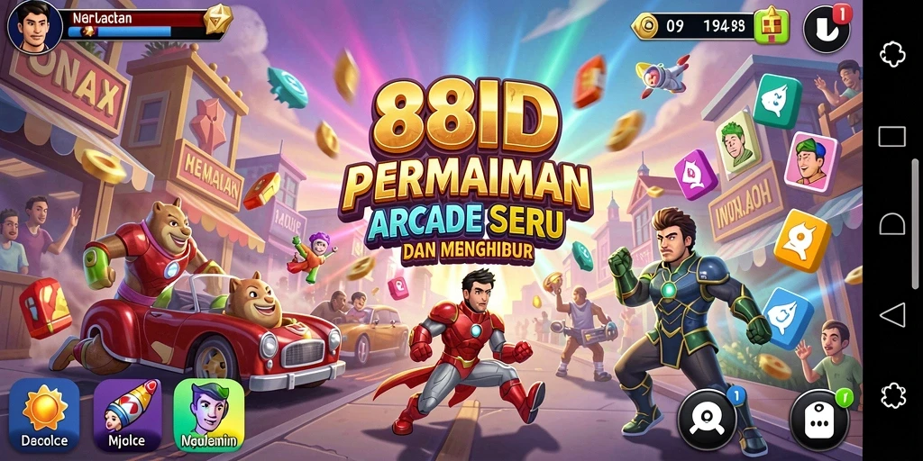 Gameplay Arcade seru di 88ID dengan grafis menarik.