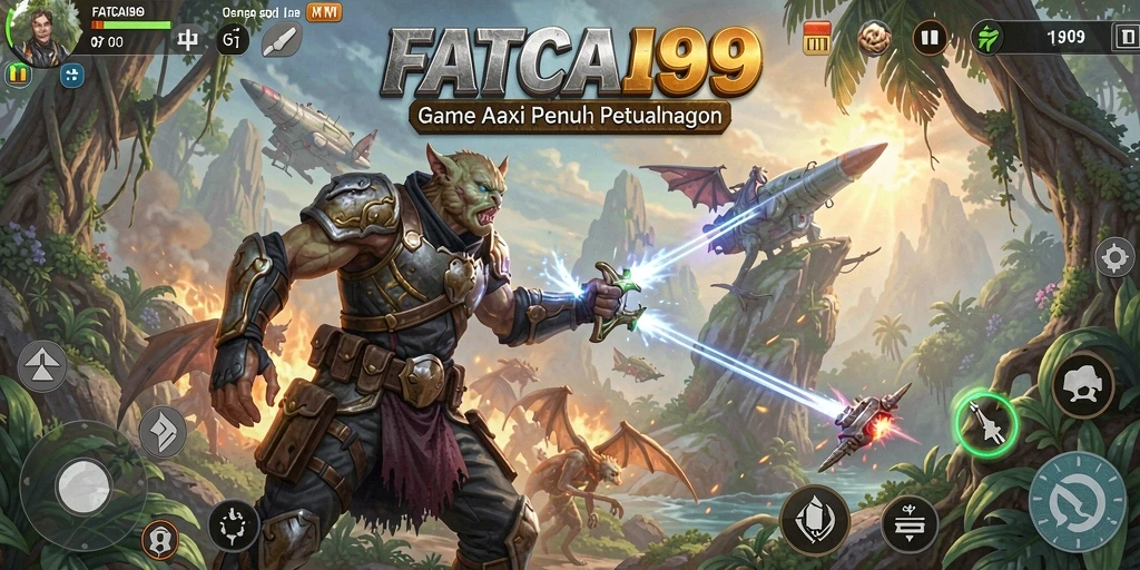 Tampilan gameplay intens dari FATCAI99 dengan aksi pertarungan yang mendebarkan.