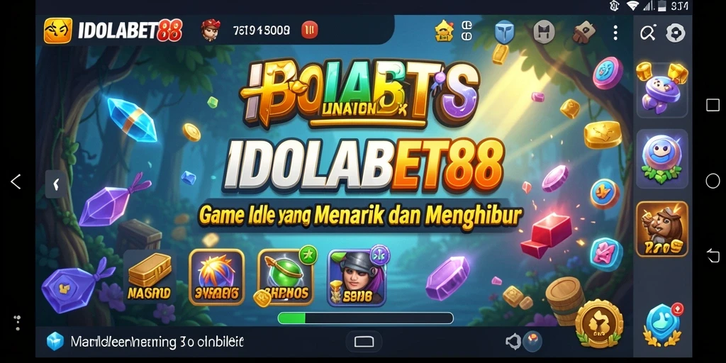 Tampilan gameplay menarik IDOLABET88 dengan karakter yang beraksi.