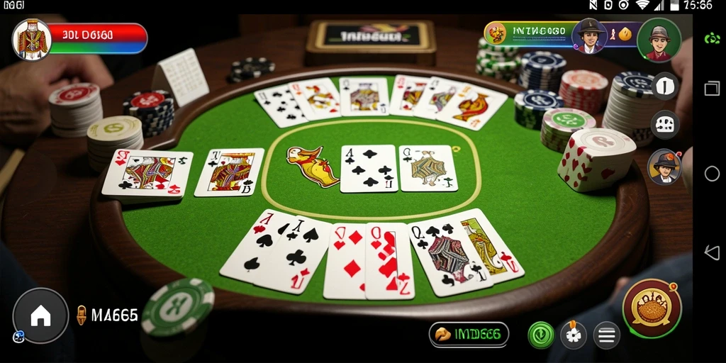 Tampilan gameplay seru dari permainan Gaple IND666.