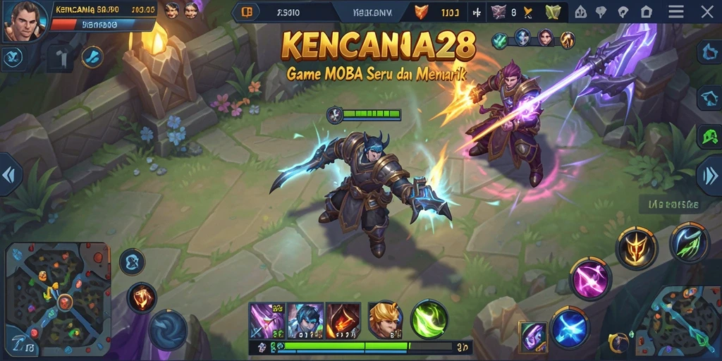 Gameplay KENCANA28 yang seru dalam pertempuran tim.