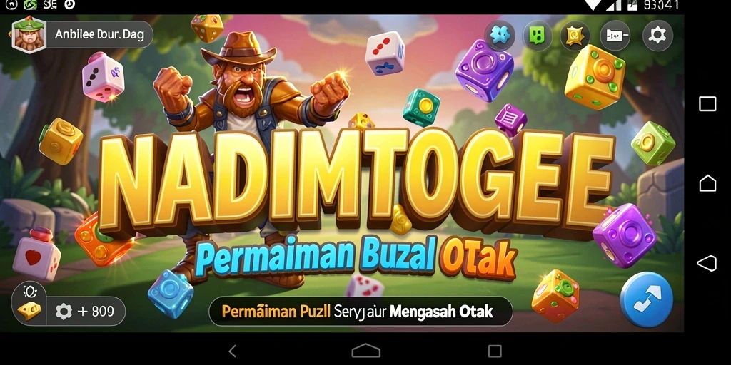 Tampilan gameplay NADIMTOGEL dengan berbagai teka-teki menarik.