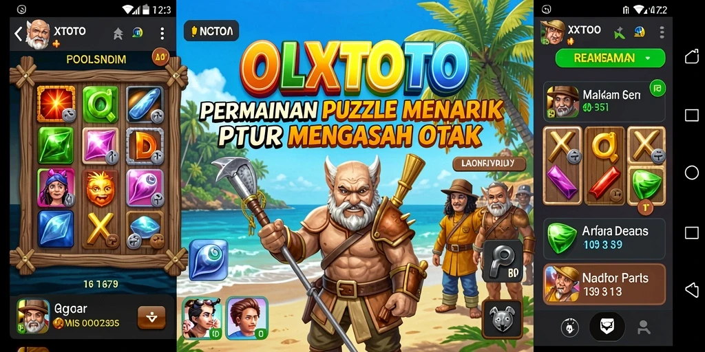 Tampilan gameplay OLXTOTO dengan tantangan puzzle seru.