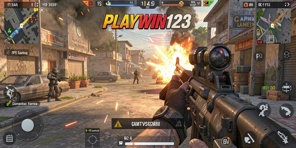 Tampilkan aksi tembak-menembak seru dalam PLAYWIN123.