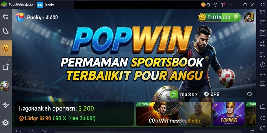 Tampilan menarik dari gameplay Sportsbook di POPWIN.