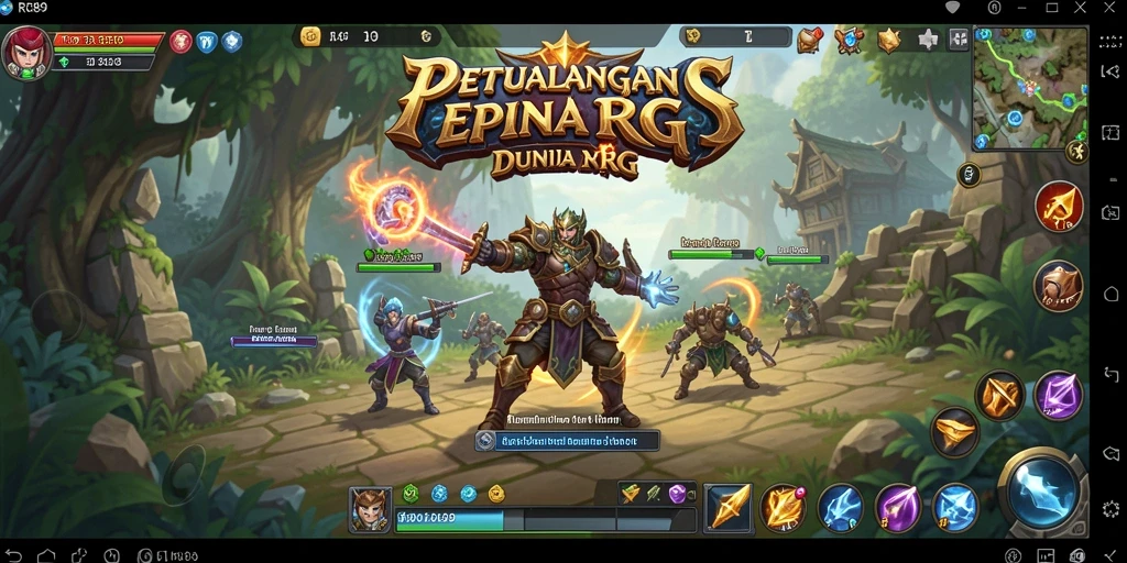 Tampilan gameplay menakjubkan dari RR89 menunjukkan aksi pertarungan yang seru.